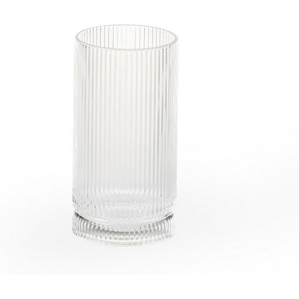 EKA Glas Riffle Gläser Long 6er Set 440ml, 6-tlg., Glas