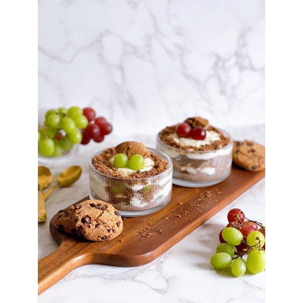 EKA Snackschale Rillen Glas Schale, Glas, (1-tlg)