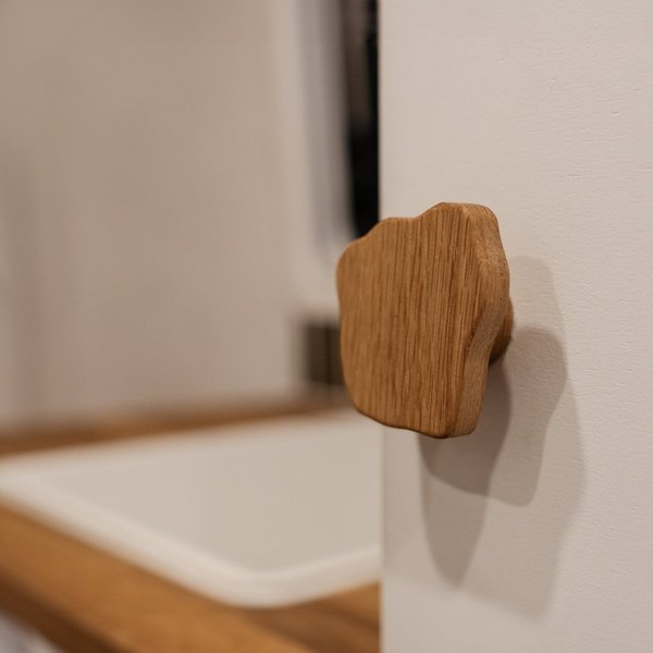 ekengriep Möbelgriff 501, Möbelgriff aus Eiche für Küche, IKEA Schrank, Schubladen usw.