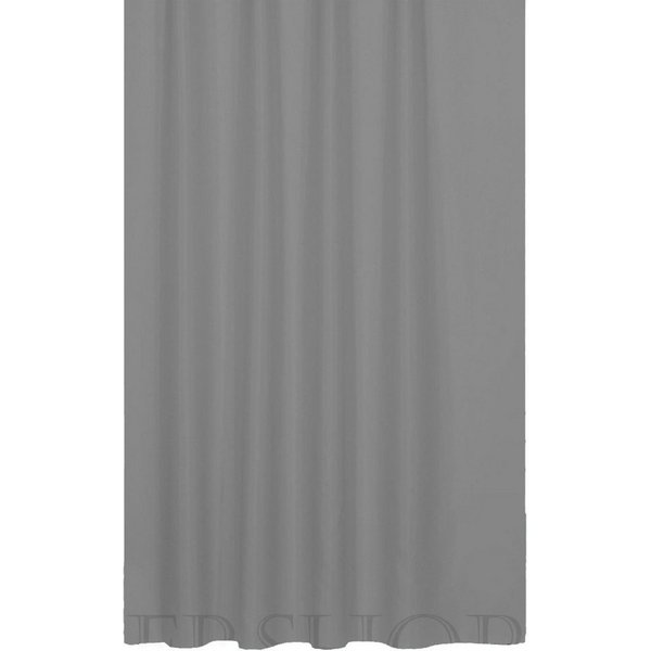 Ekershop Duschvorhang Textil Uni Farben Weiß Schwarz Rot Grau Breite 120 cm für Duschstange Breite 120 cm (inkl. Ringe), Höhe 200 cm, wasserabweisend, waschbar,