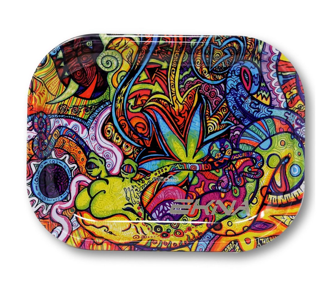 EKNA Tablett Rolling Tray - Drehunterlage - Bau Tablett - Bröselschale, Metall, (1-tlg), Randhöhe 1,6cm! – Bild 2 von 3