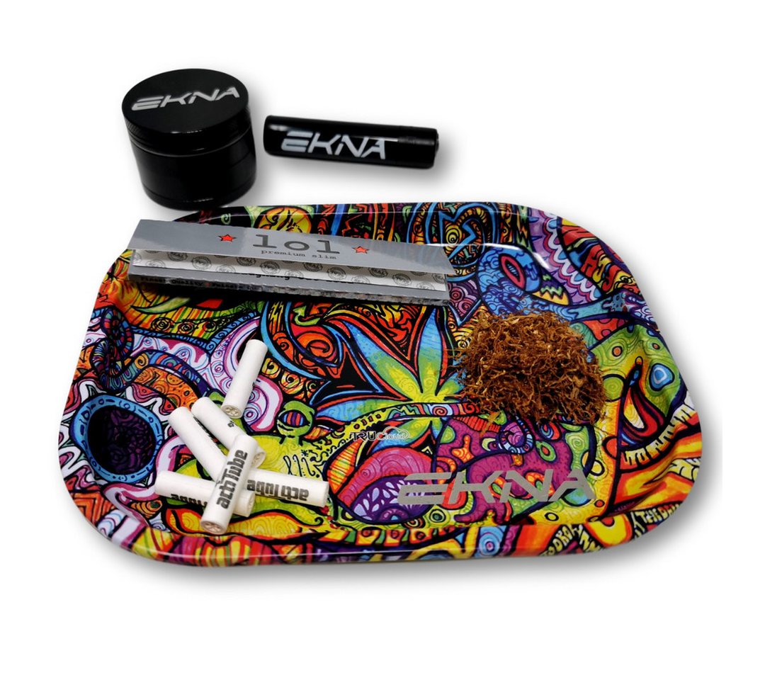 EKNA Tablett Rolling Tray - Drehunterlage - Bau Tablett - Bröselschale, Metall, (1-tlg), Randhöhe 1,6cm! – Bild 3 von 3