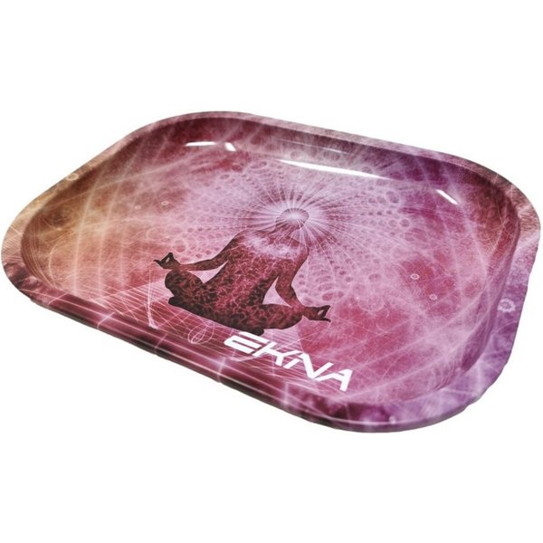 EKNA Tablett Rolling Tray - Drehunterlage - Bau Tablett - Bröselschale, Metall, (1-tlg), Randhöhe 1,6cm!