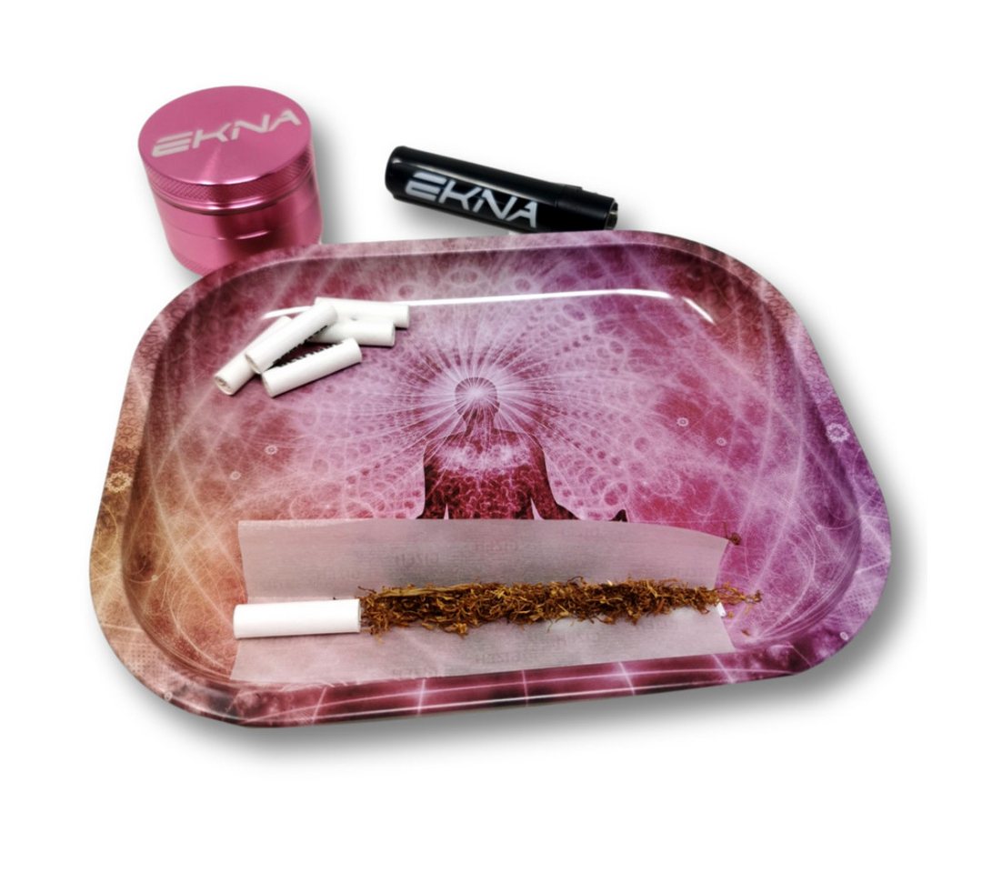 EKNA Tablett Rolling Tray - Drehunterlage - Bau Tablett - Bröselschale, Metall, (1-tlg), Randhöhe 1,6cm! – Bild 3 von 3