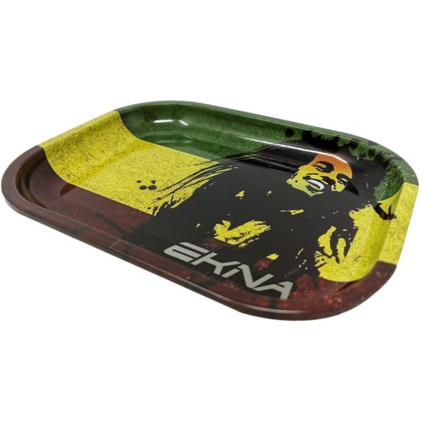 EKNA Tablett Rolling Tray - Drehunterlage - Bau Tablett - Bröselschale, Metall, (1-tlg), Randhöhe 1,6cm!