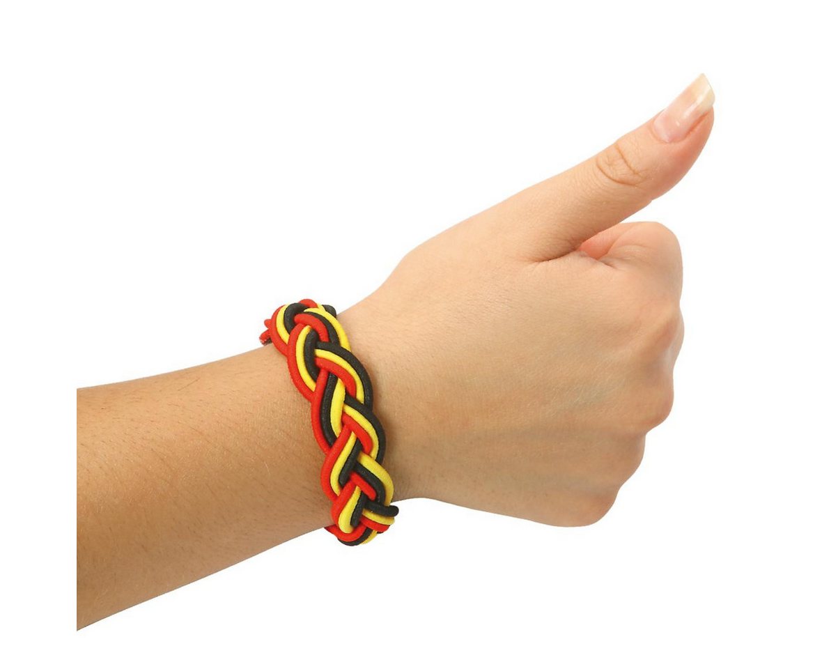 elasto Dekoobjekt Fanband NATIONS Deutschland-Farben Fanartikel modern – Bild 4 von 4