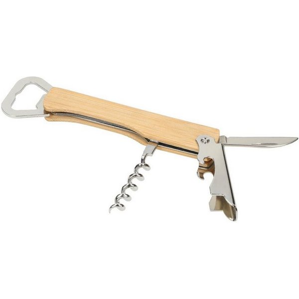 elasto Flaschenöffner Flaschenöffner 3in1 Multifunktionsöffner aus Edelstahl