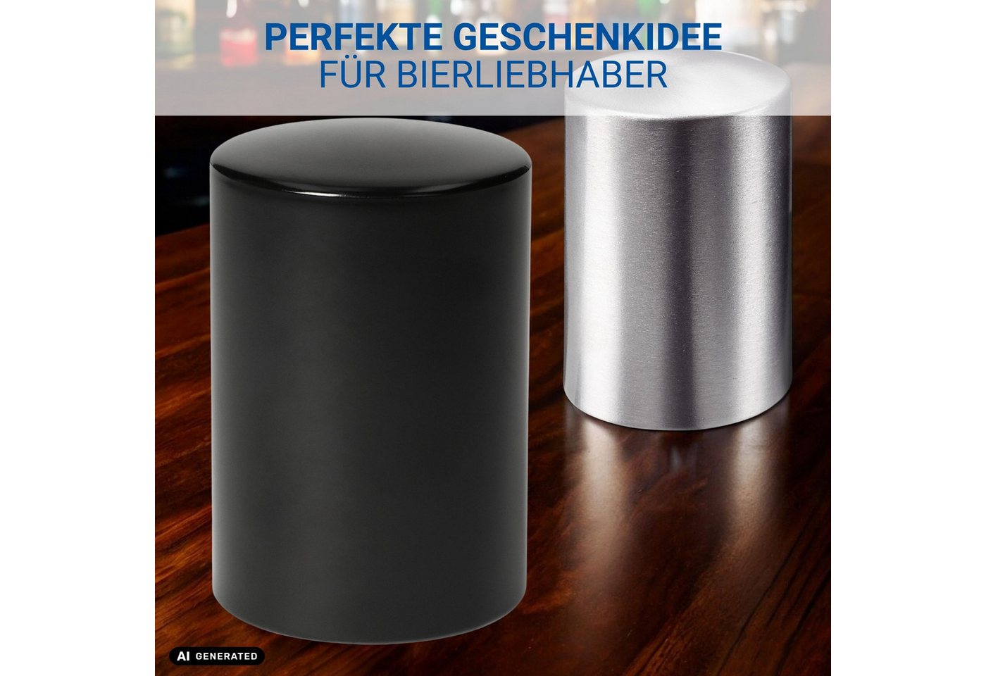 elasto Flaschenöffner Handlicher Kapselheber "Push" aus Aluminium – Bild 5 von 5