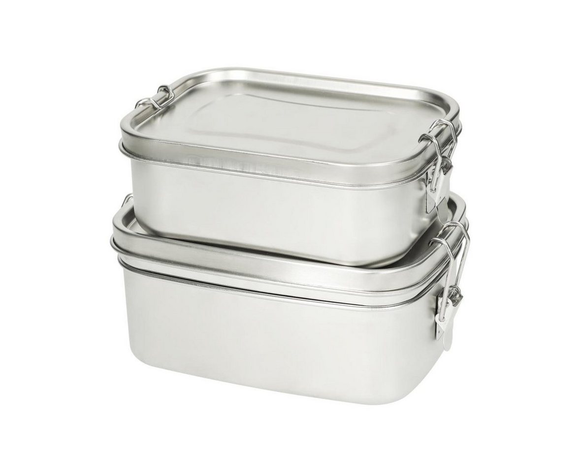 elasto Lunchbox Lunchbox aus Edelstahl - Brotdose robust Vorratsdose – Bild 5 von 5