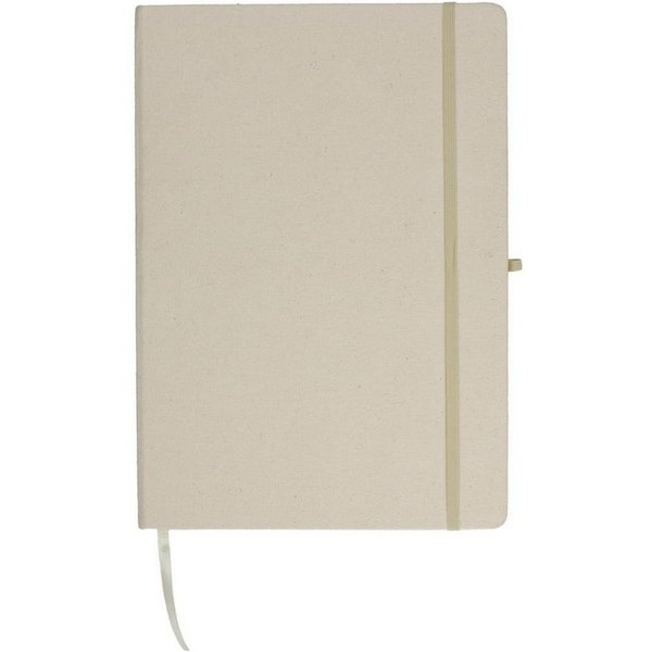 elasto Notizbuch Kariertes Polyester-Notizbuch "Cotton" A4 natur