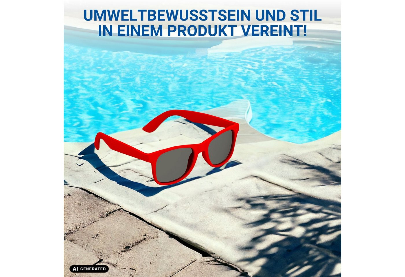 elasto Sonnenbrille BEACH Brille mit UV400 Schutz perfekt für den Sommer – Bild 5 von 5