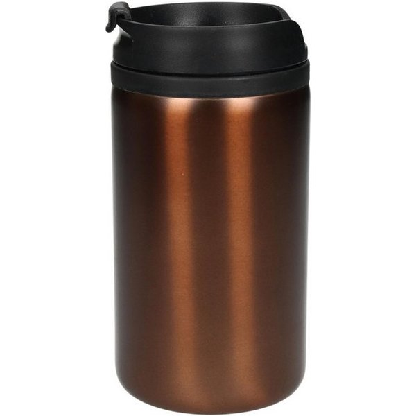 elasto Thermobecher 250 ml Edelstahlbecher doppelwandig isolierter stabil, Coffee mug, Travel mug, Becher mit Deckel, Trinkbecher, Becher
