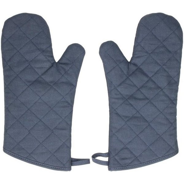 elasto Topflappen Ofenhandschuh "Heat resistant" blau/grau