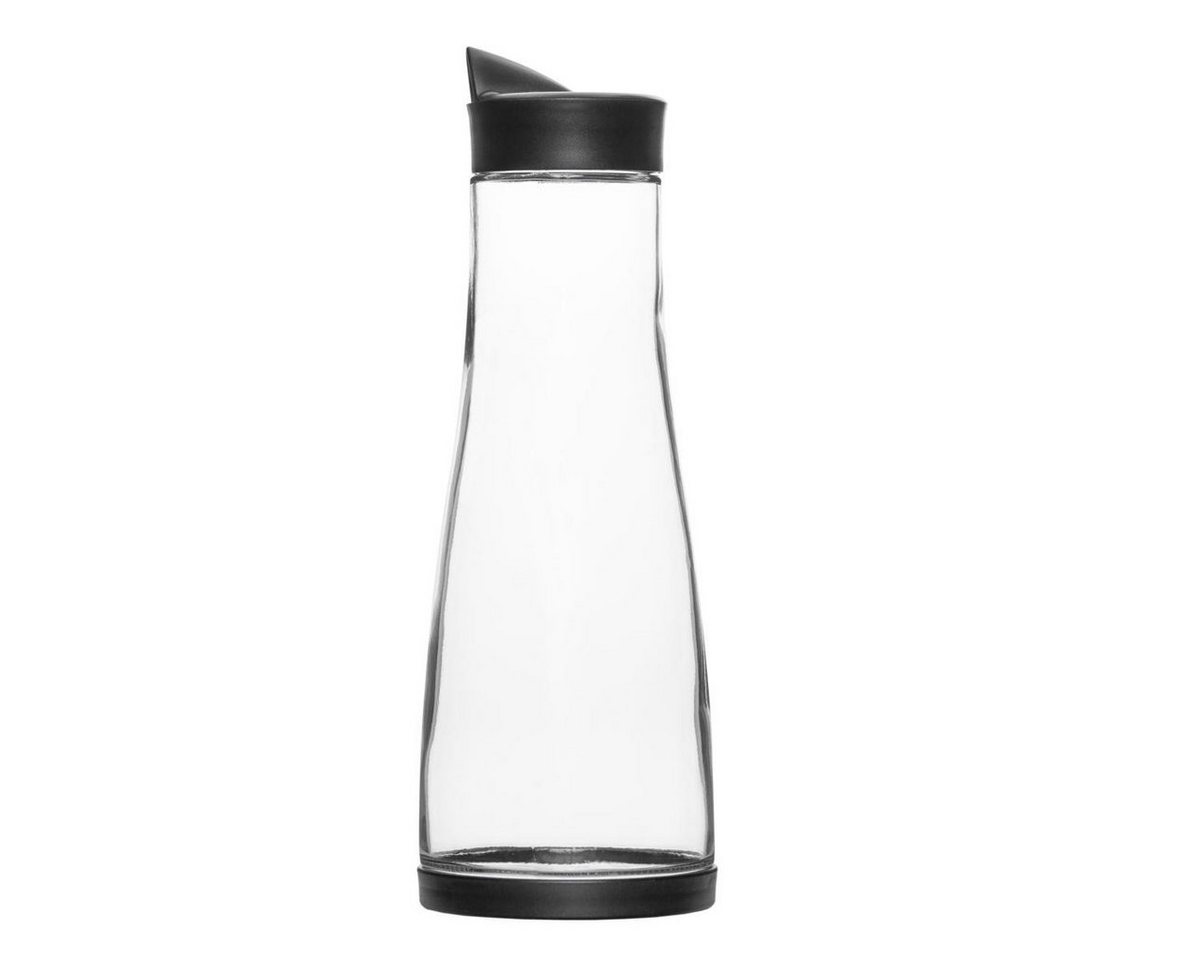 elasto Wasserkaraffe Auslaufsichere und robuste Glaskaraffe "Fresh" transparent – Bild 2 von 5