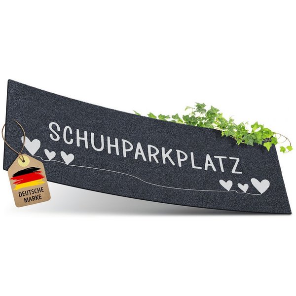ElbFuchs Fußmatte Schuhparkplatz, Waschbare & Rutschfeste Indoor-Schuhmatte, Rechteckig, Schmutzfangmatte für Flur & Eingang