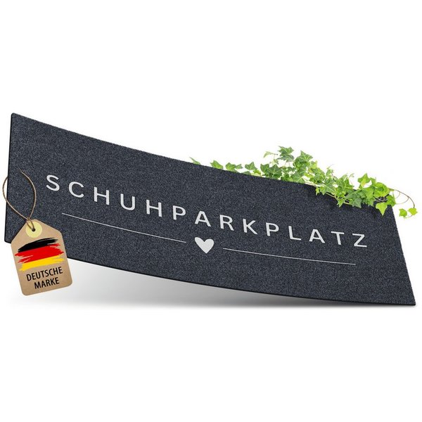 ElbFuchs Fußmatte Schuhparkplatz, Waschbare & Rutschfeste Indoor-Schuhmatte, Rechteckig, Schmutzfangmatte für Flur & Eingang