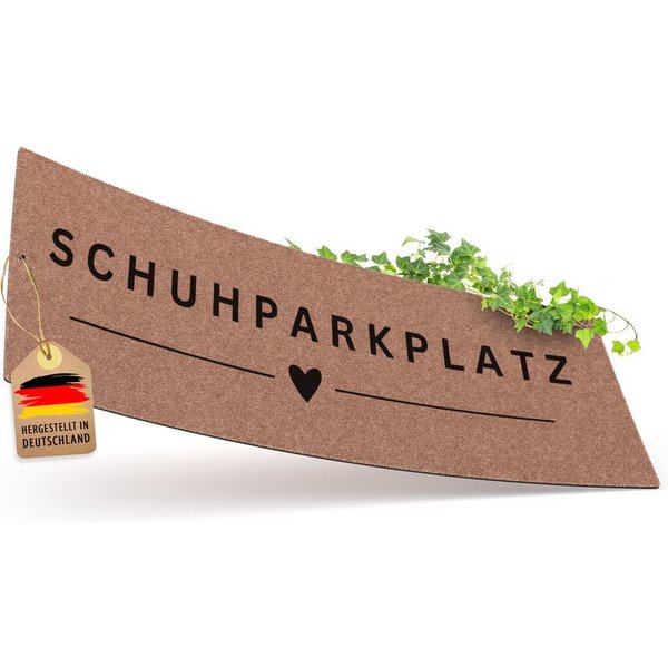 ElbFuchs Fußmatte Schuhparkplatz, Waschbare & Rutschfeste Indoor-Schuhmatte, Rechteckig, Schmutzfangmatte für Flur & Eingang