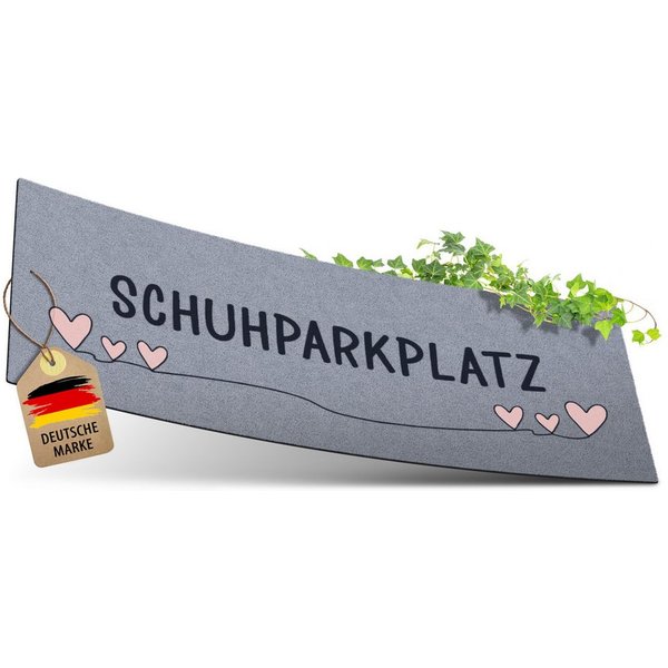 ElbFuchs Fußmatte Schuhparkplatz, Waschbare & Rutschfeste Indoor-Schuhmatte, Rechteckig, Schmutzfangmatte für Flur & Eingang