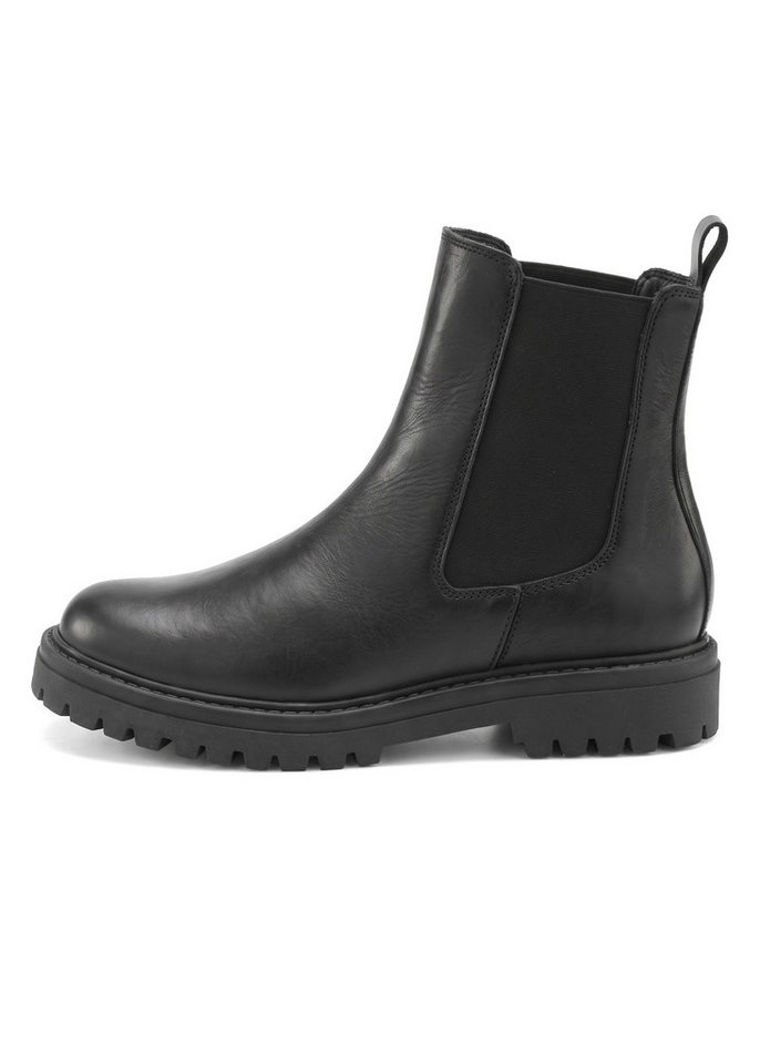 Elbsand Chelseaboots, Schlupfstiefel, Lederstiefelette, Herbststiefelette Stiefelette NEU Bikerboots aus Leder mit Stretch-Einsätzen & leichter Profilsohle – Bild 3 von 5