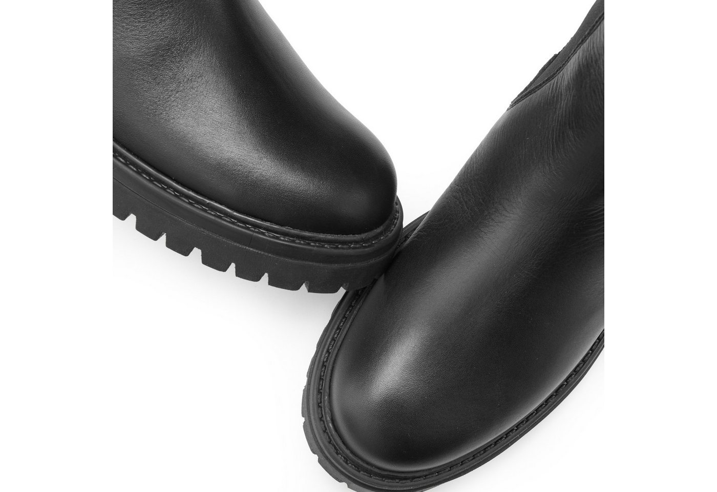 Elbsand Chelseaboots, Schlupfstiefel, Lederstiefelette, Herbststiefelette Stiefelette NEU Bikerboots aus Leder mit Stretch-Einsätzen & leichter Profilsohle – Bild 5 von 5