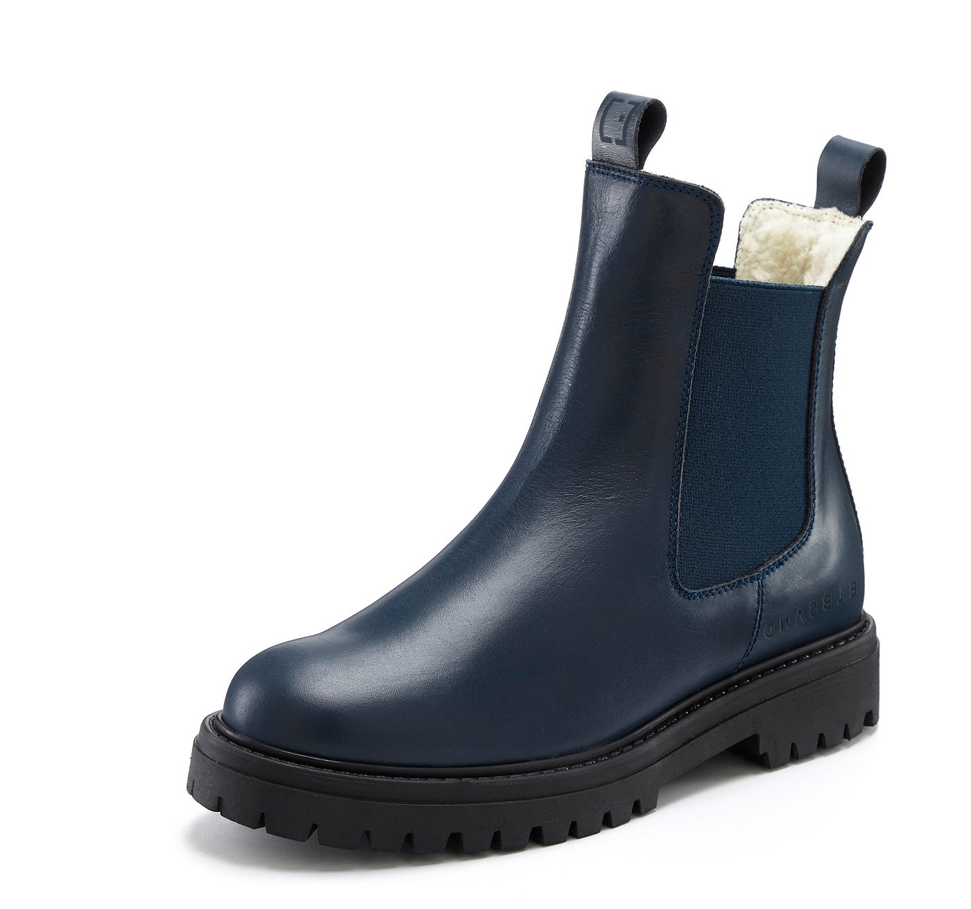 Elbsand Chelseaboots, Stiefel, Boots, Winterstiefel, Schlupfstiefel Stiefelette aus Leder mit Warmfutter, Lederstiefelette – Bild 2 von 5