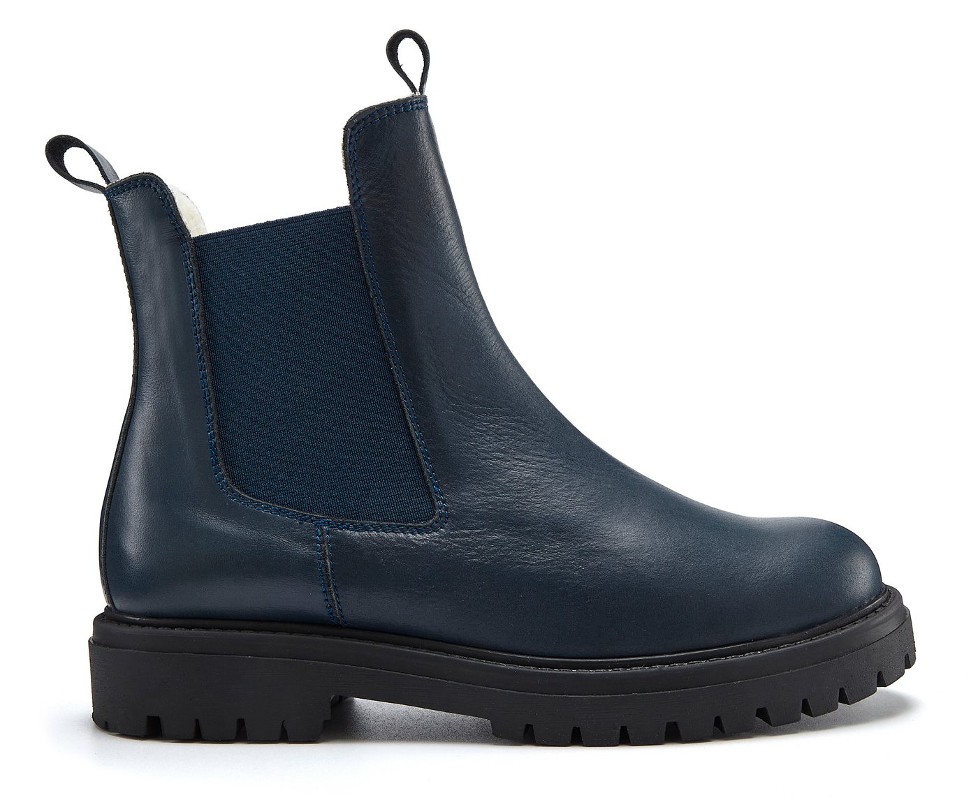 Elbsand Chelseaboots, Stiefel, Boots, Winterstiefel, Schlupfstiefel Stiefelette aus Leder mit Warmfutter, Lederstiefelette – Bild 3 von 5