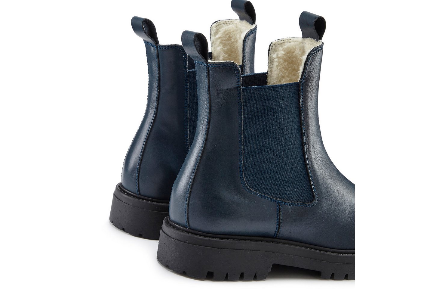Elbsand Chelseaboots, Stiefel, Boots, Winterstiefel, Schlupfstiefel Stiefelette aus Leder mit Warmfutter, Lederstiefelette – Bild 5 von 5