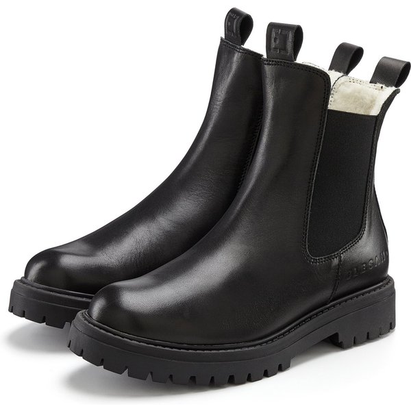 Elbsand Chelseaboots, Stiefel, Boots, Winterstiefel, Schlupfstiefel Stiefelette aus Leder mit Warmfutter, Lederstiefelette