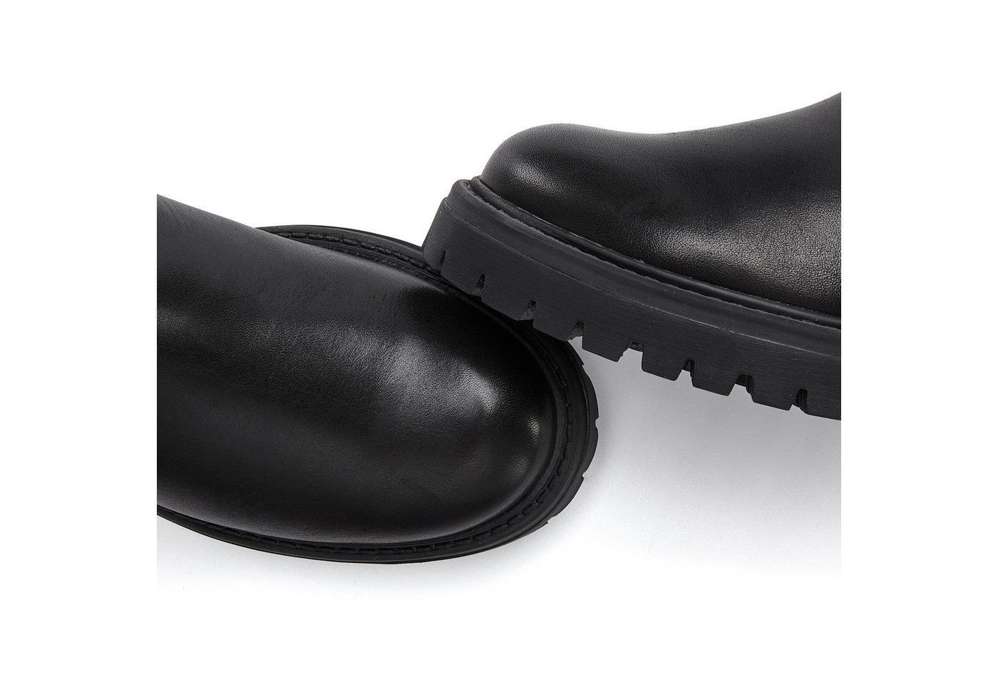Elbsand Chelseaboots, Stiefel, Boots, Winterstiefel, Schlupfstiefel Stiefelette aus Leder mit Warmfutter, Lederstiefelette – Bild 4 von 5