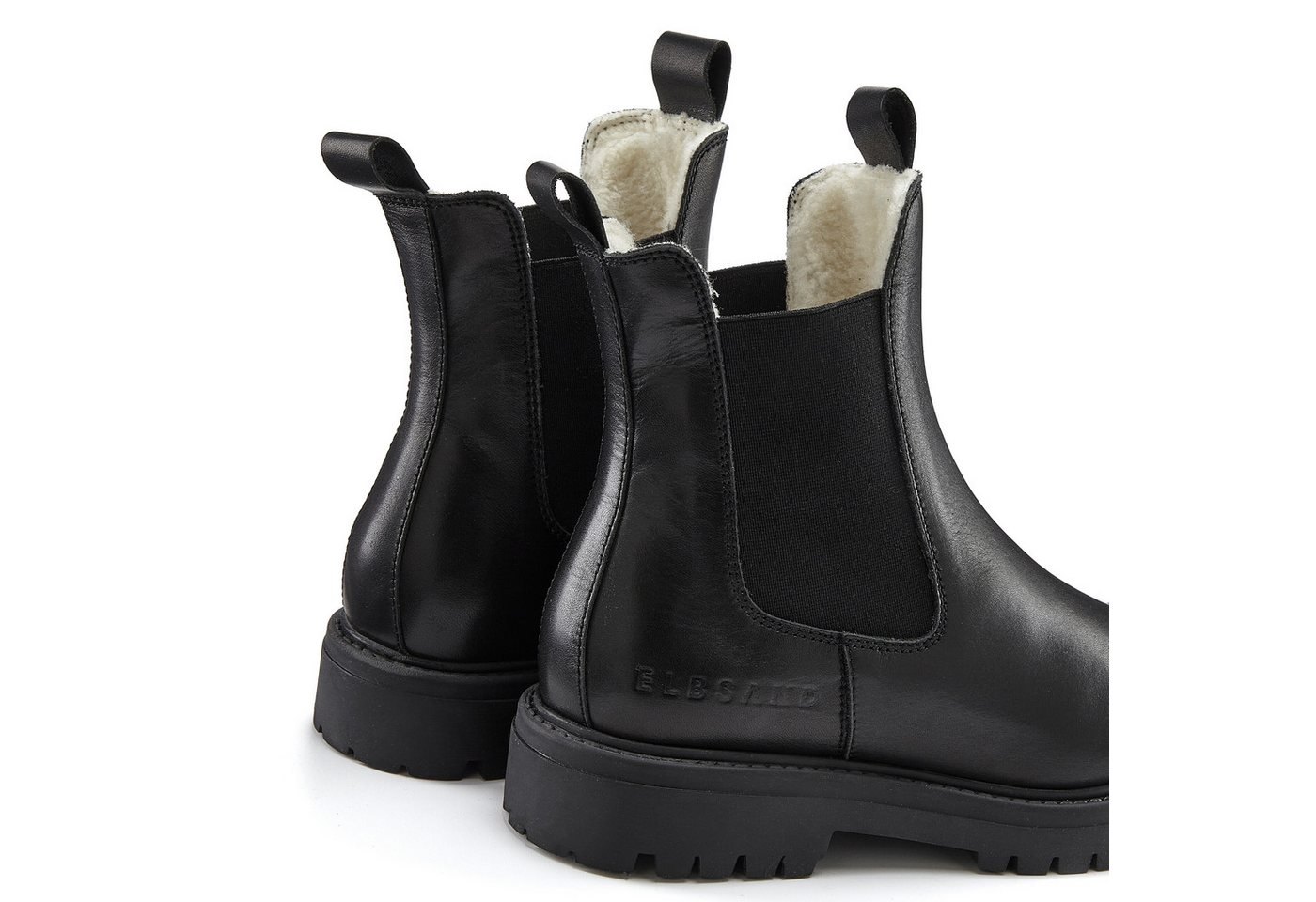 Elbsand Chelseaboots, Stiefel, Boots, Winterstiefel, Schlupfstiefel Stiefelette aus Leder mit Warmfutter, Lederstiefelette – Bild 5 von 5