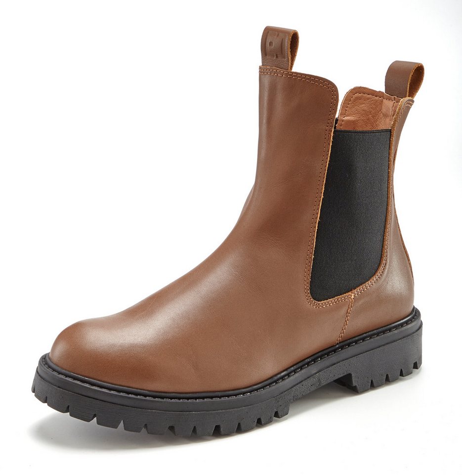 Elbsand Chelseaboots, Schlupfstiefel, Bikerboots, Herbststiefelette Stiefelette aus Leder mit Stretch-Einsätzen, Lederstiefelette – Bild 2 von 5