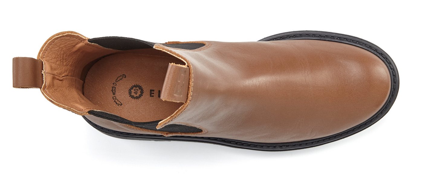 Elbsand Chelseaboots, Schlupfstiefel, Bikerboots, Herbststiefelette Stiefelette aus Leder mit Stretch-Einsätzen, Lederstiefelette – Bild 3 von 5