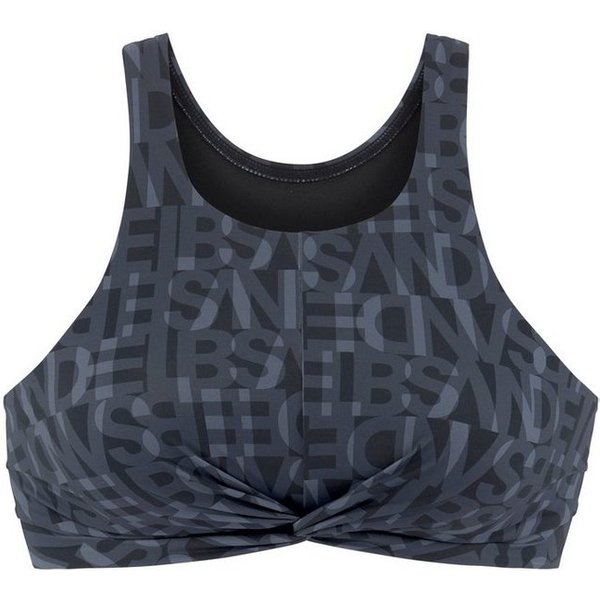 Elbsand Crop-Bikini-Top Letra, mit tollem Wording
