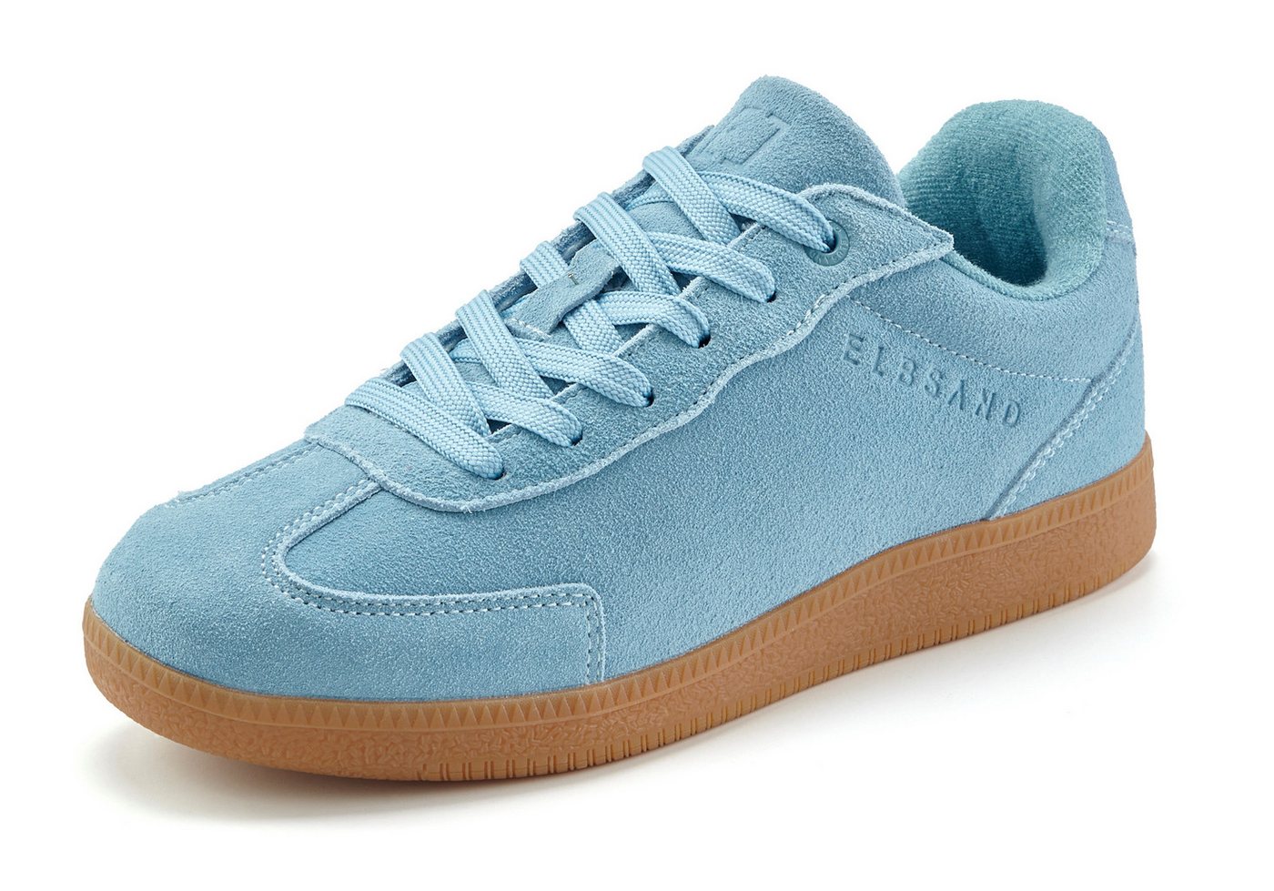 Elbsand Freizeitschuh, Schnürschuh, Turnschuh, Retro Sneaker, Lederschuh Sneaker Ledersneaker, Schnürhalbschuh aus Leder im modernen Retro Look – Bild 2 von 5