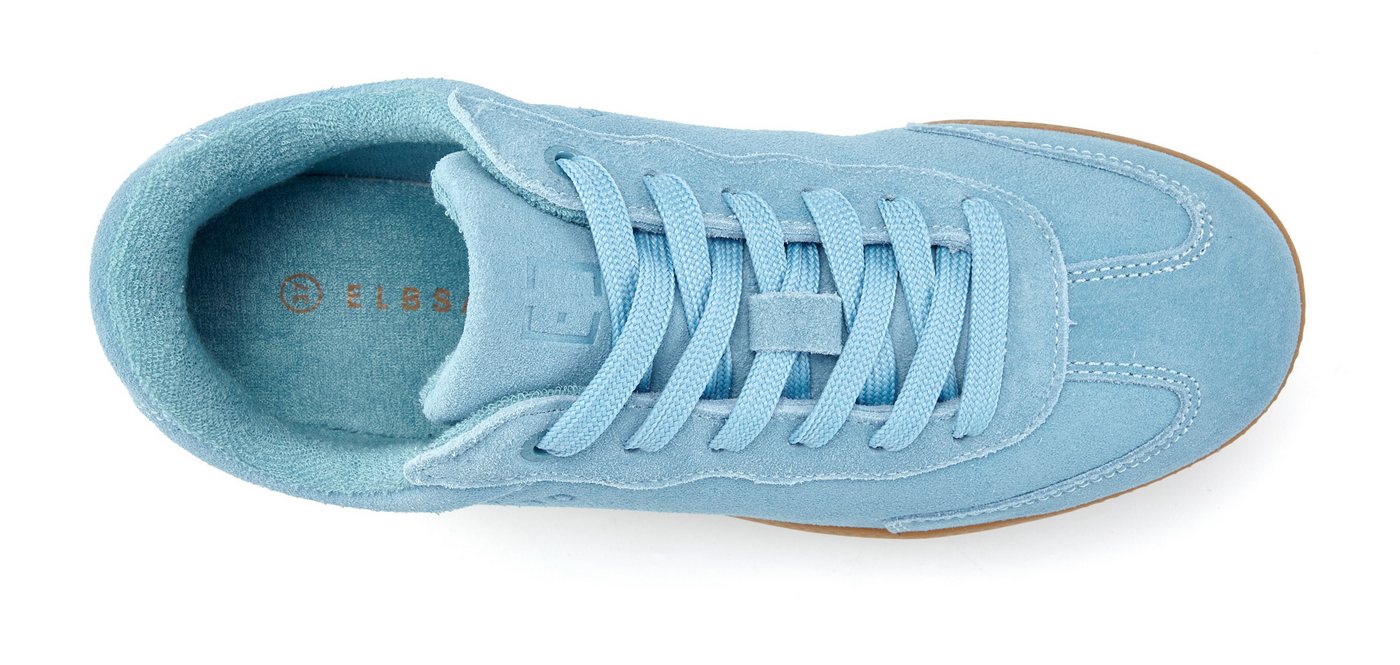 Elbsand Freizeitschuh, Schnürschuh, Turnschuh, Retro Sneaker, Lederschuh Sneaker Ledersneaker, Schnürhalbschuh aus Leder im modernen Retro Look – Bild 3 von 5