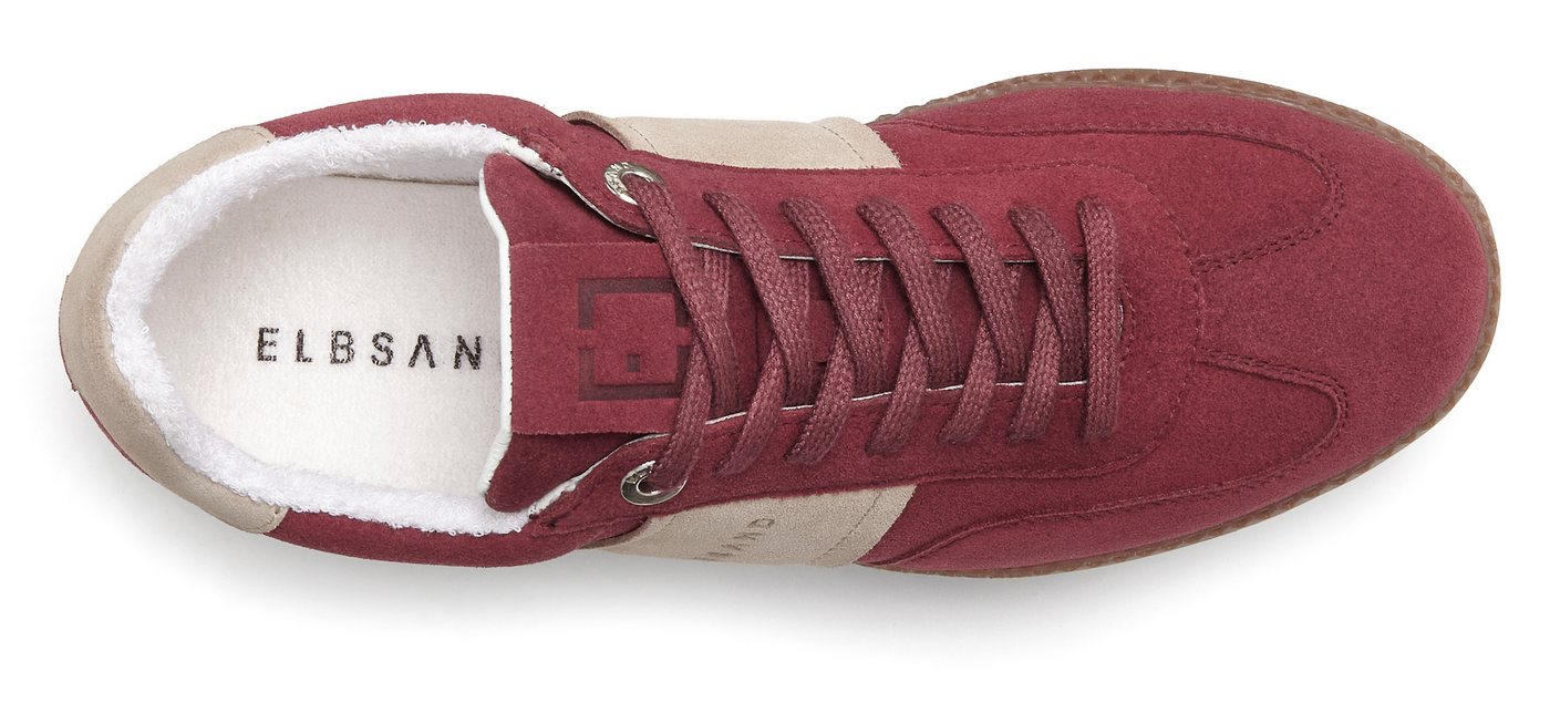 Elbsand Freizeitschuh, Schnürschuh, Turnschuh, Retro Sneaker, Lederschuh Sneaker Ledersneaker, Schnürhalbschuh aus Leder im modernen Retro Look Unisex – Bild 4 von 5