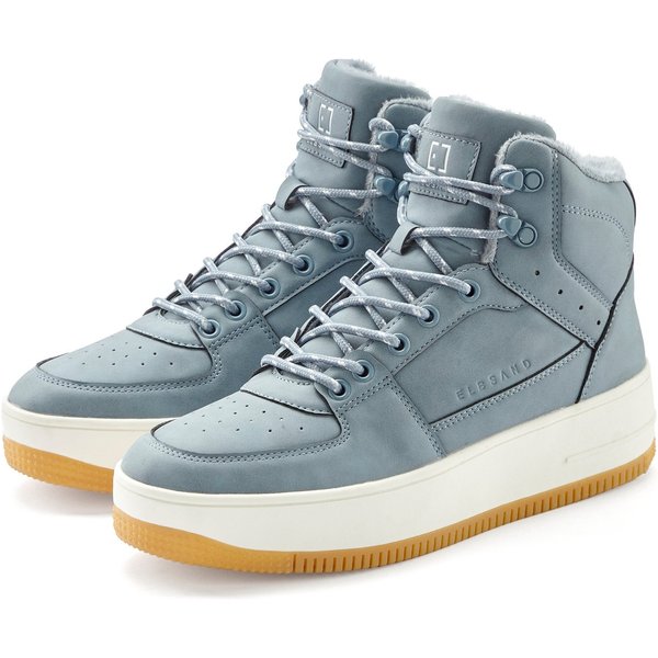 Elbsand Freizeitschuh, Halbschuh, High Top Sneaker, Turnschuh, Schnürschuh Sneaker Schnürhalbschuh mit kuscheligem Warmfutter