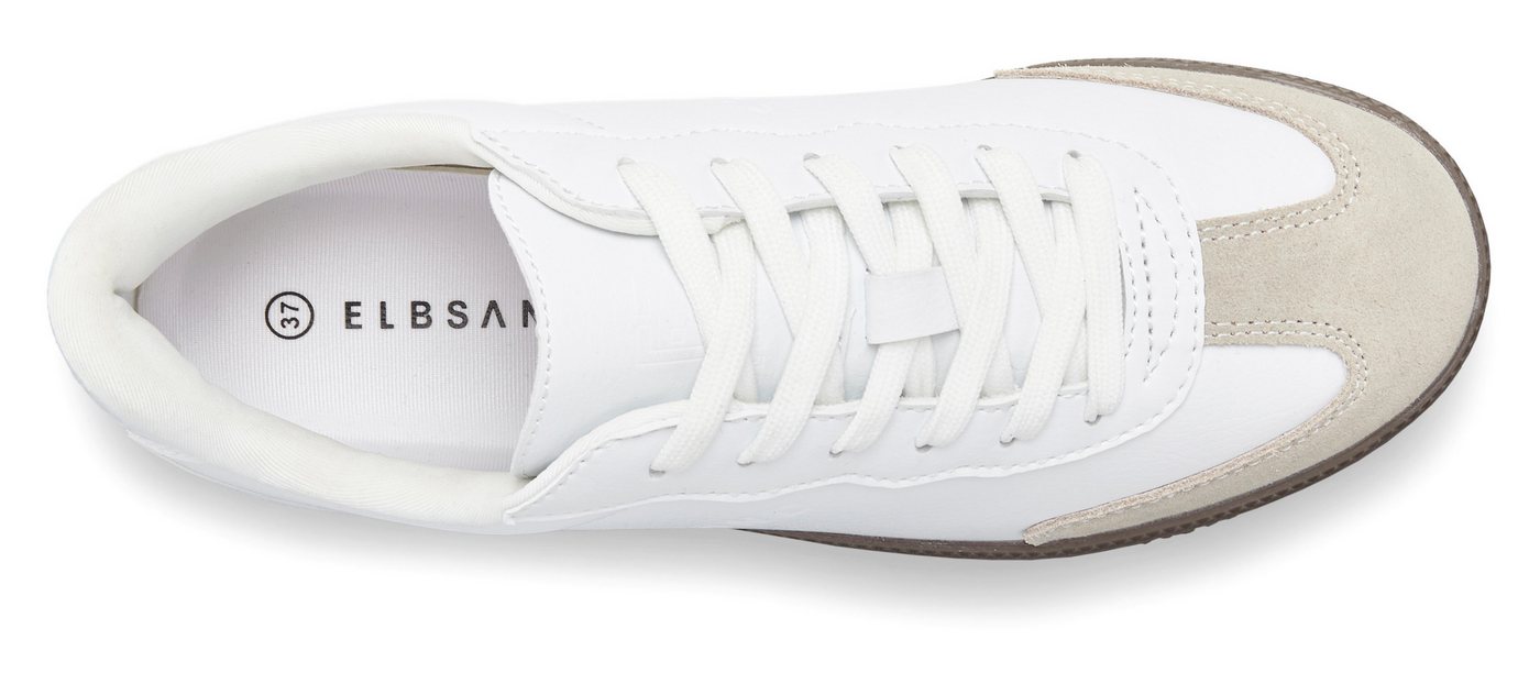 Elbsand Freizeitschuh Sneaker Retro Sneaker, Halbschuh, Schnürschuh mit Lederanteil Unisex – Bild 3 von 5
