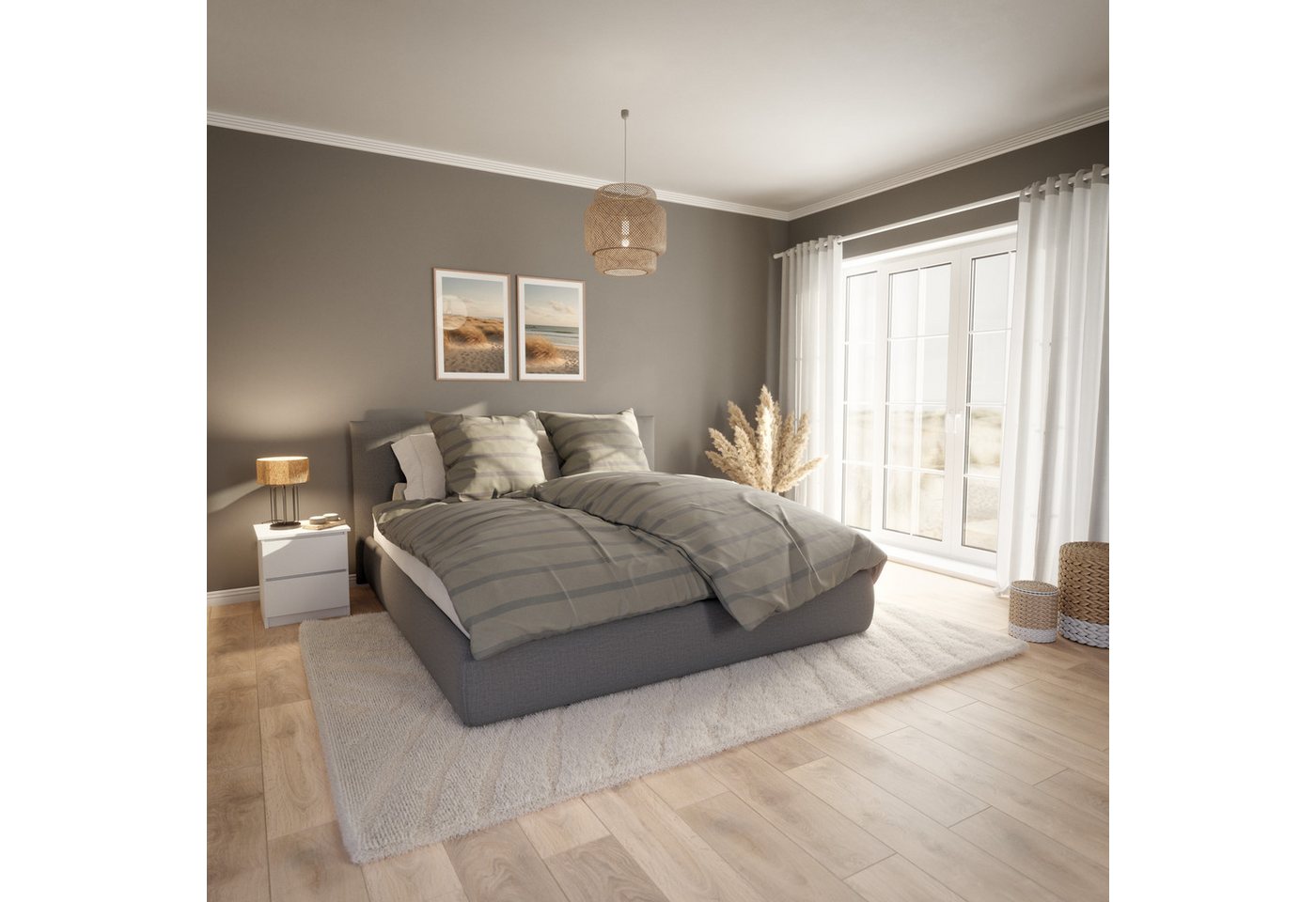 Elbsand Home Bettwäsche, 100% Baumwolle, Satin, 2 teilig – Bild 4 von 5