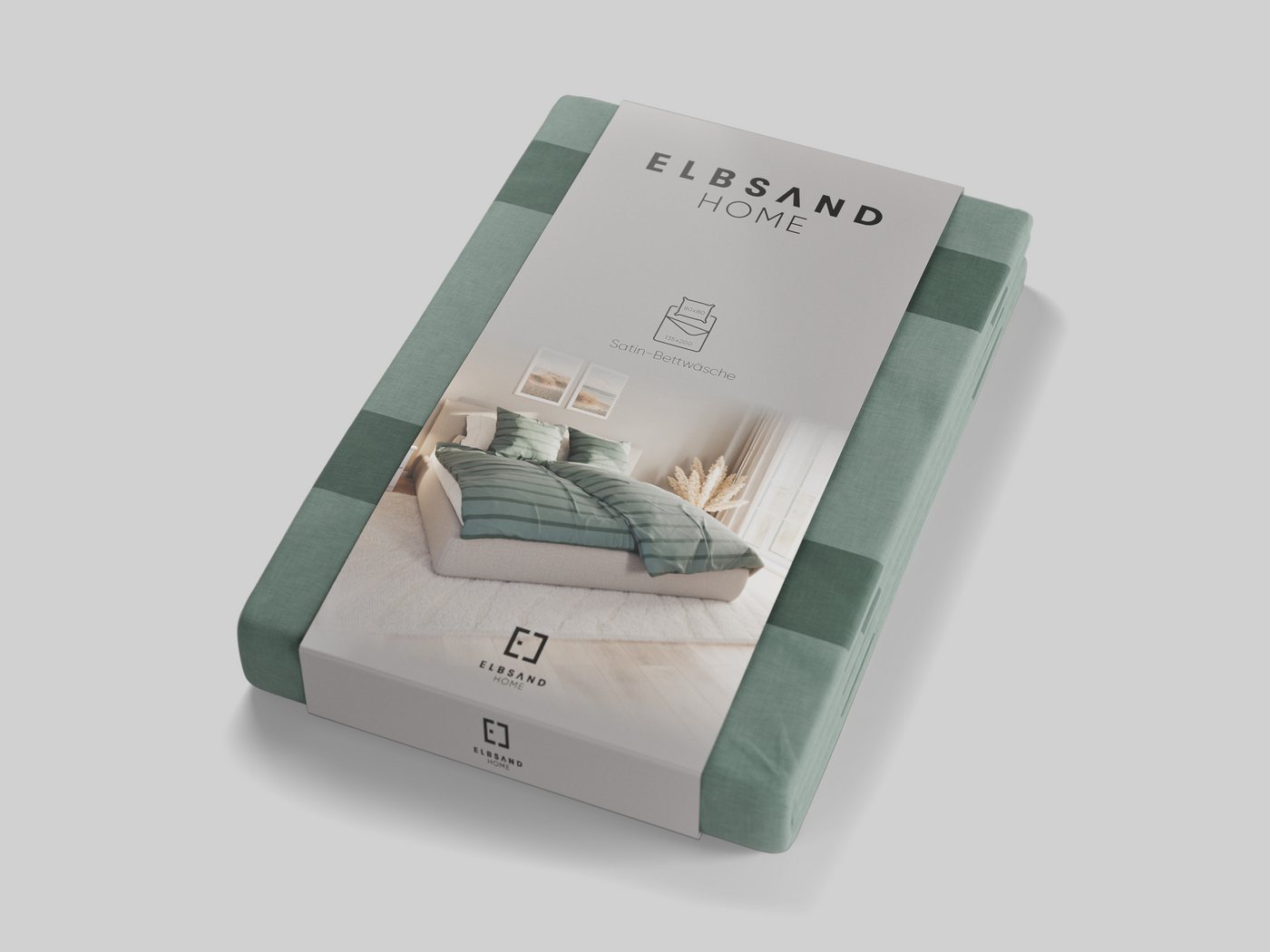Elbsand Home Bettwäsche, 100% Baumwolle, Satin, 2 teilig – Bild 2 von 4