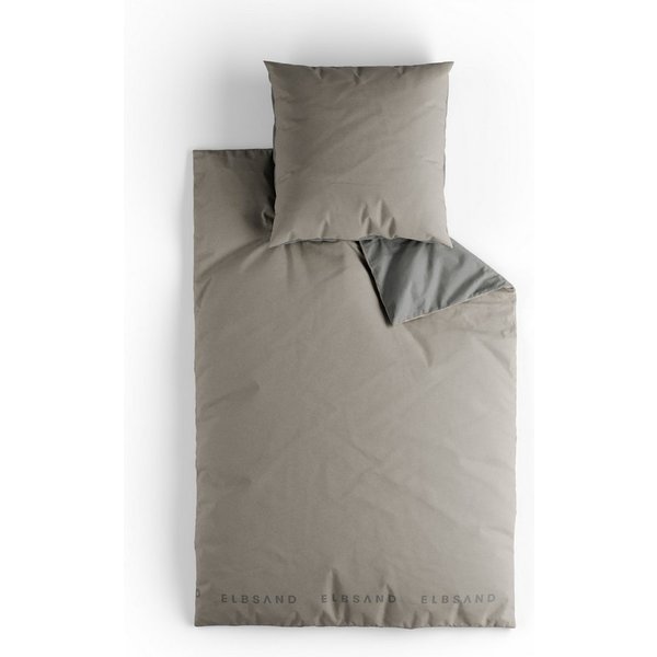Elbsand Home Bettwäsche, 100% Baumwolle, Satin, 2 teilig