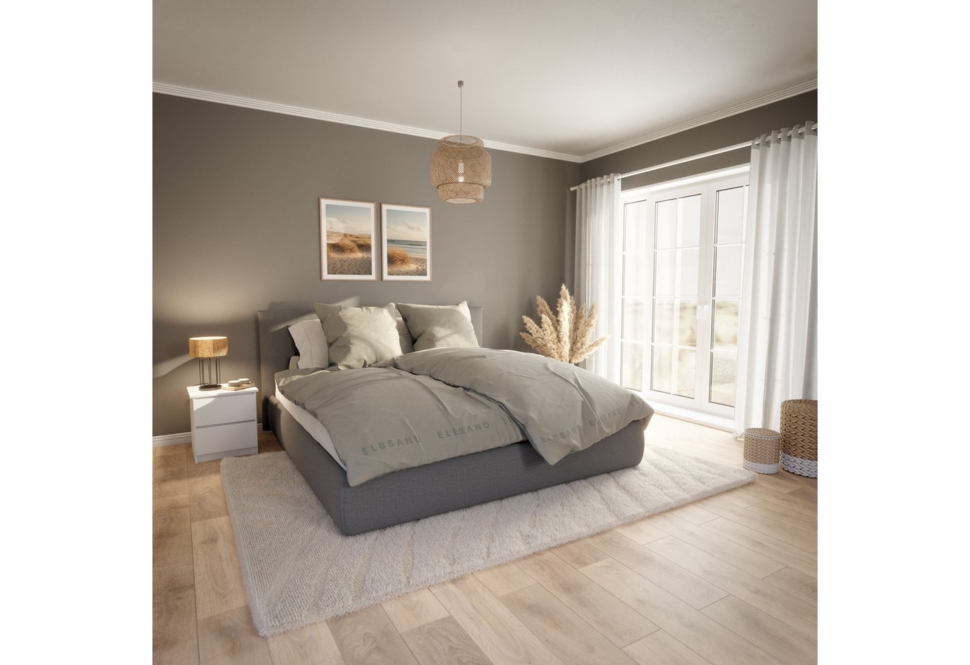 Elbsand Home Bettwäsche, 100% Baumwolle, Satin, 2 teilig – Bild 4 von 5