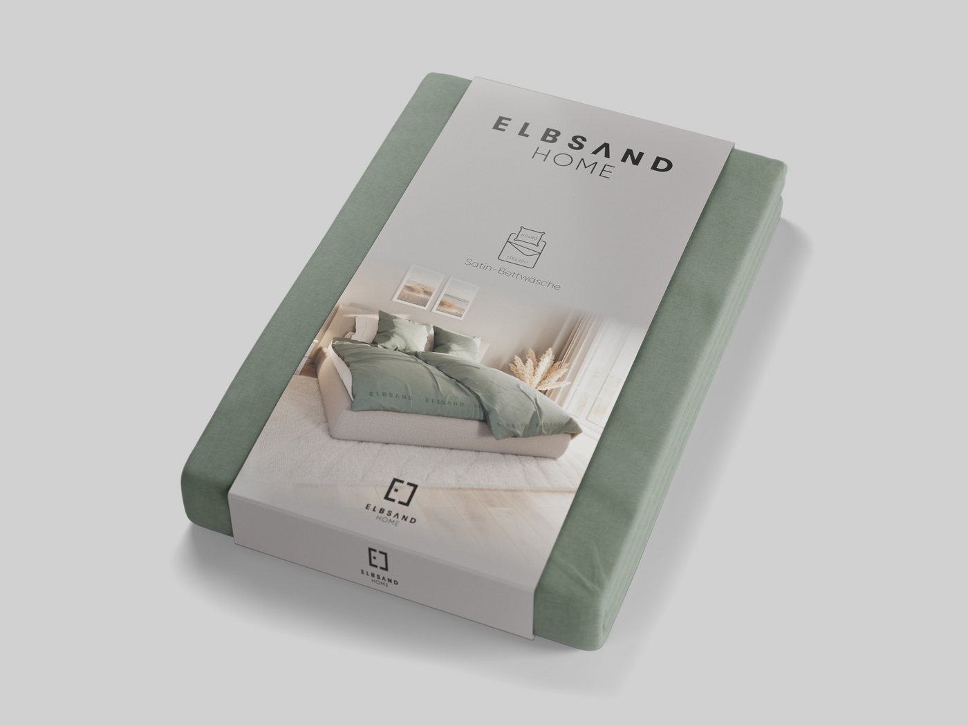 Elbsand Home Bettwäsche, 100% Baumwolle, Satin, 2 teilig – Bild 2 von 4