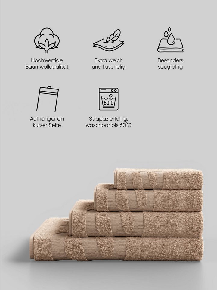 Elbsand Home Handtücher, 100% Baumwolle, extra weich, besonders saugfähig – Bild 2 von 5