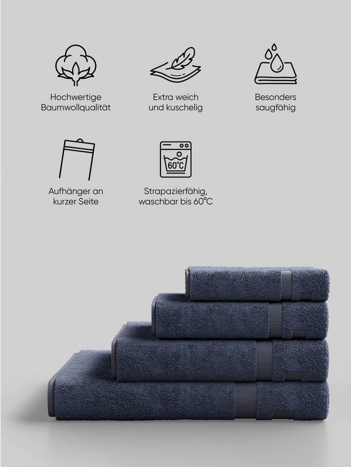 Elbsand Home Handtücher, 100% Baumwolle, extra weich, besonders saugfähig – Bild 2 von 5