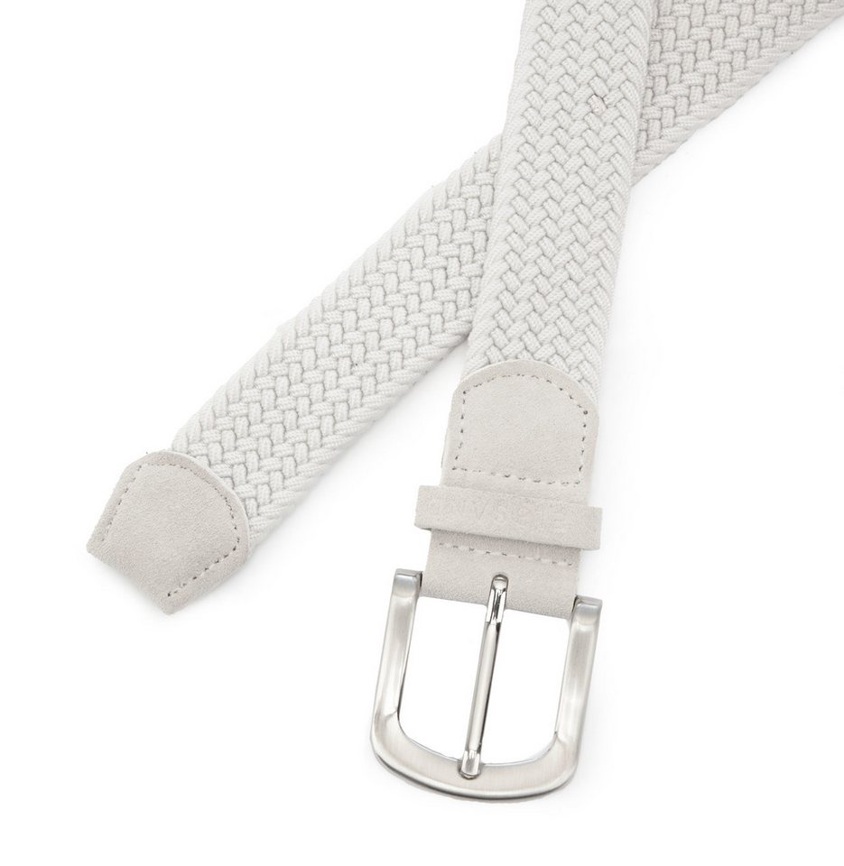 Elbsand Hüftgürtel Flechtgürtel, Anzuggürtel, Gürtel, Hosengürtel, Jeansgürtel NEU aus elastischem Material mit Leder-Applikation – Bild 3 von 3