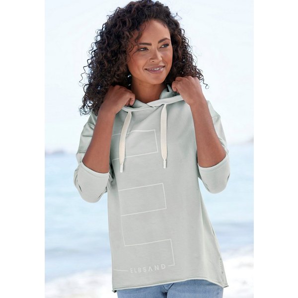 Elbsand Kapuzensweatshirt Dea, Hoodie mit Logodruck vorne