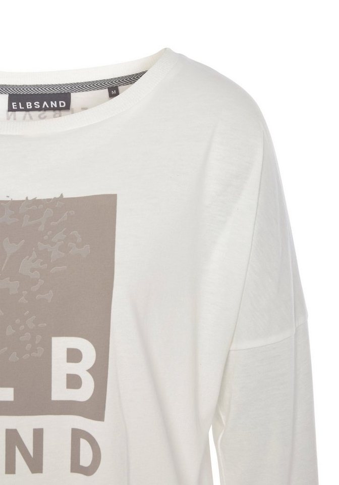 Elbsand Langarmshirt Irpa mit Logodruck, Baumwoll-Mix, sportlich-casual – Bild 5 von 5