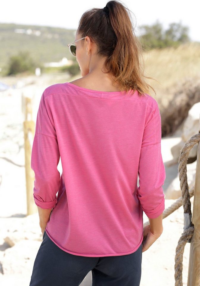 Elbsand Langarmshirt Niola mit großem Frontprint, Longsleeve aus Baumwoll-Mix – Bild 3 von 5