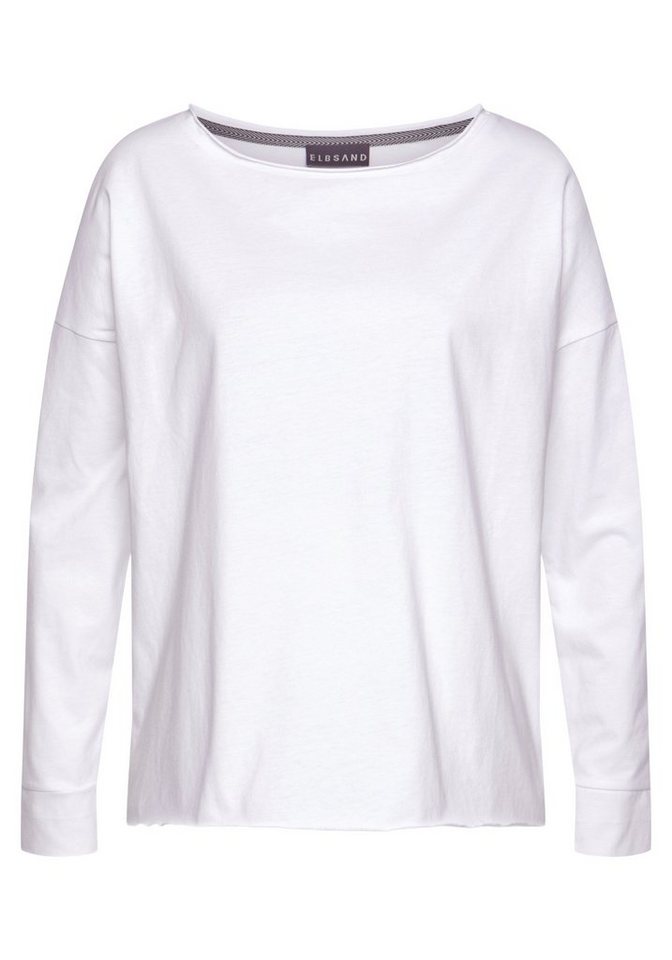 Elbsand Langarmshirt Raina mit Logoprint hinten, Longsleeve aus Baumwoll-Mix – Bild 3 von 5